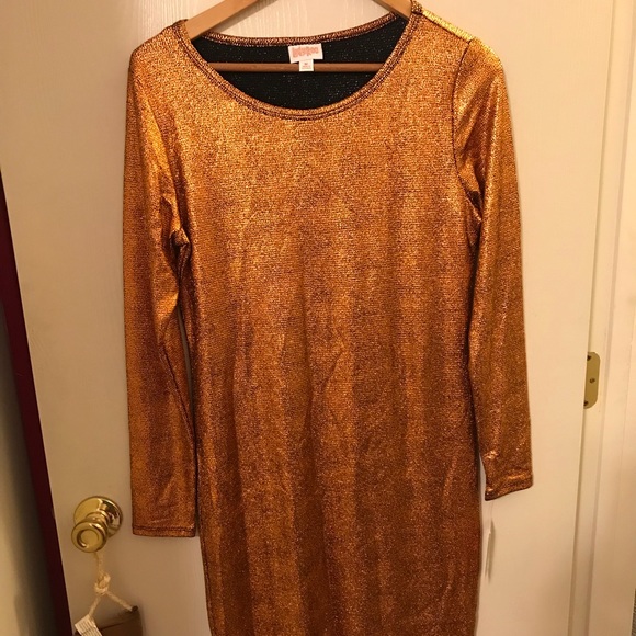 NWT Medium lularoe elegant Debbie - copper - Picture 1 of 4